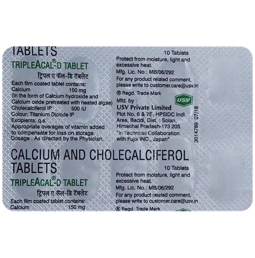 triple a cal d tablet 10's